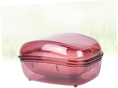 Amosfun Covered Plastic Soap Dish Holder