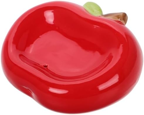 Zerodeko Apple Shaped Ceramic Soap Holder with Drainage 1