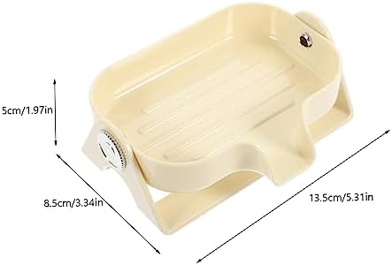 WOONEKY Self-Draining Soap Dish Holder for Bathroom and Kitchen Use 1