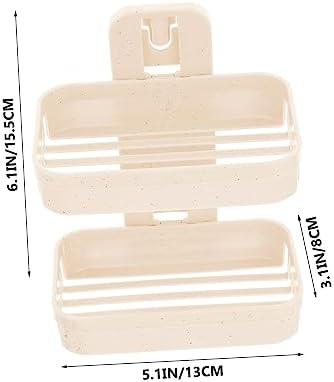 MAGICLULU Double Layer Soap Dish Holder Wall Mount Self Adhesive