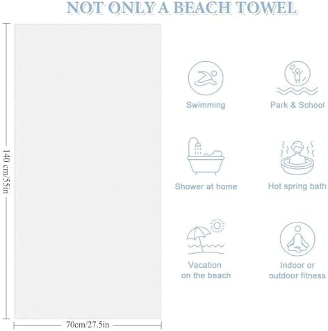 Custom Beach Towel with Photo Text Personalized