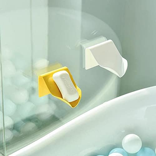 SagaSave Soap Dish Self Draining Holder with Slope Design - Red