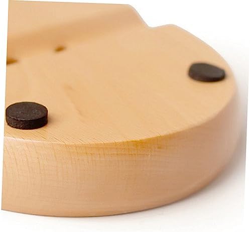 Zerodeko Wooden Soap Dish - Space-Saving Round or Oval Holder