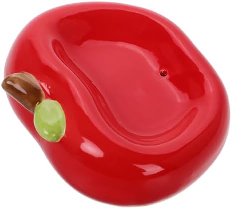 ABOOFAN Apple Ceramic Soap Dish with Drainage 1