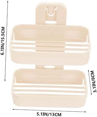 FONDOTIN Double Layer Wall Mount Soap Holder