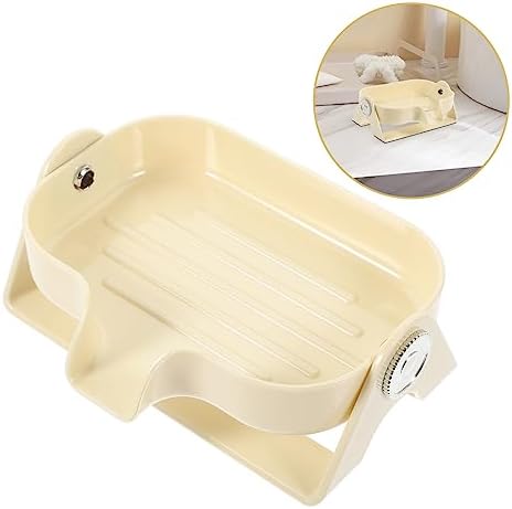 WOONEKY Self-Draining Soap Dish Holder for Bathroom and Kitchen Use 1