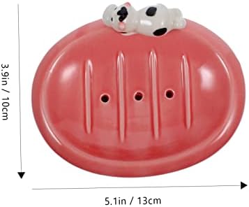 ABOOFAN Cute Soap Dish with Drainage 1