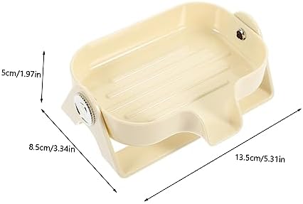 BUGUUYO Self-Draining Soap Dish Holder for Bathroom and Kitchen