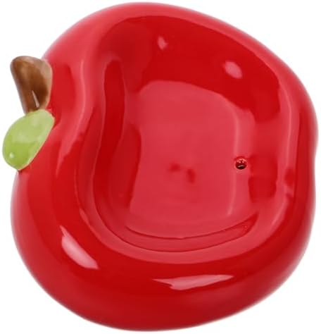 Alipis Apple Shaped Ceramic Soap Tray with Drainage Hole 1
