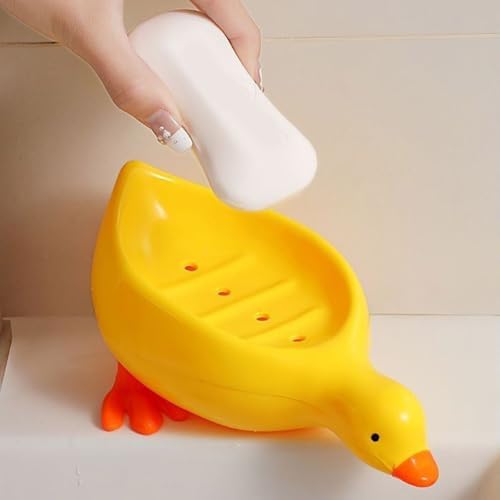 Cute Cartoon Duck Soap Dish with Open Design 1