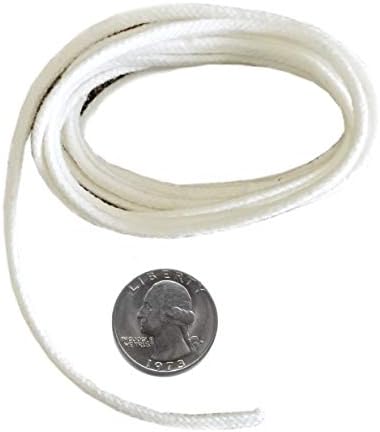 Firefly 5 Ft 26mm Braided Eco Cotton Wick for Oil Lamps