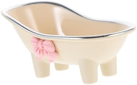 Bathtub Shaped Soap Dish Cute Design with Drain