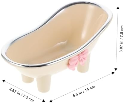 PRETYZOOM Bathtub Shaped Soap Dish Cute Design