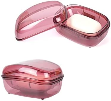 COOLHIYA Waterproof Soap Box with Lid Leakproof Holder for Travel Shower Use
