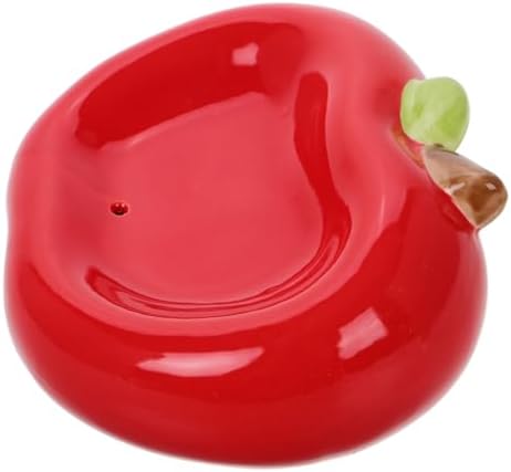 Unomor Ceramic Apple Soap Holder for Bathroom and Kitchen