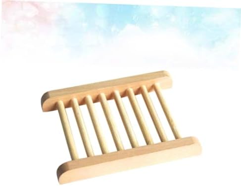 PRETYZOOM Natural Wood Soap Holder Shower Tray