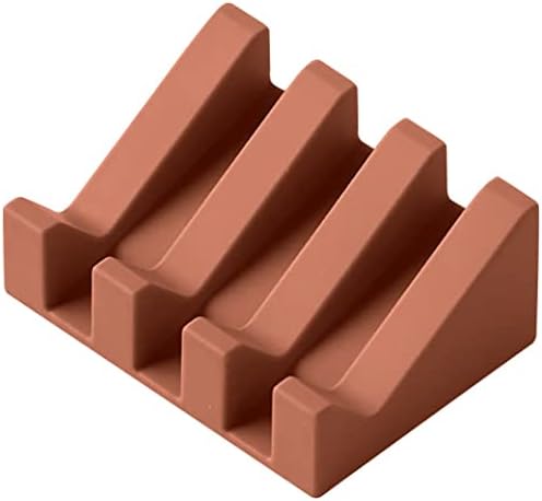 Silicone Soap Dish with Drain for Bath and Kitchen