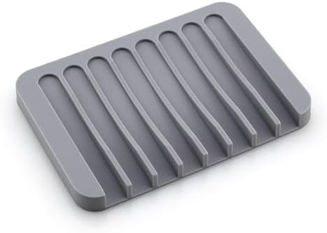 Menge Silicone Soap Dish Anti-Slip Drainable Mat
