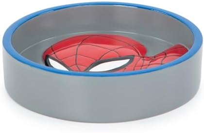 Jay Franco Marvel Spiderman Soap Dish - Red Blue Resin Holder