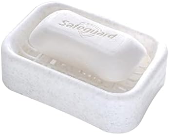Cyrank Soap Dish Double Layer Draining Holder