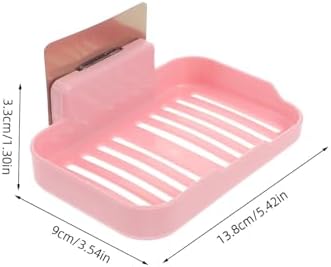 Space-Saving Bath Soap Dish Wall-Mounted Anti-Slip Adhesive Holder 1