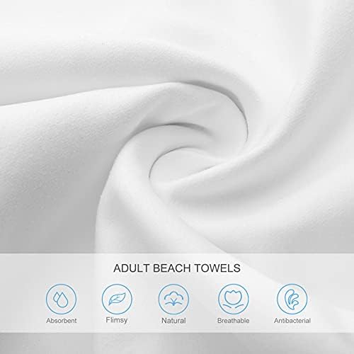 Custom Beach Towel with Image Text Logo for Travel and Bath