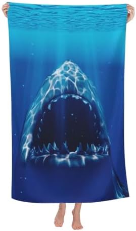 Ti Caldi Horror Shark Beach Towel Quick Dry Microfiber