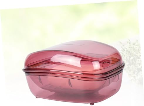 HOOTNEE Bathroom Soap Dish with Leakproof Lid and Anti-Slip Base