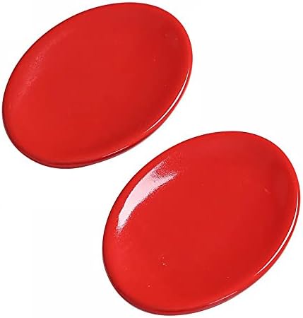 Gaolinci 2pcs Red Ceramic Soap Dish
