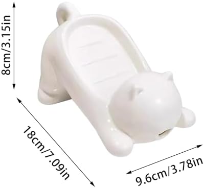 Cute Cat Shape Soap Bar Holder for Shower 1