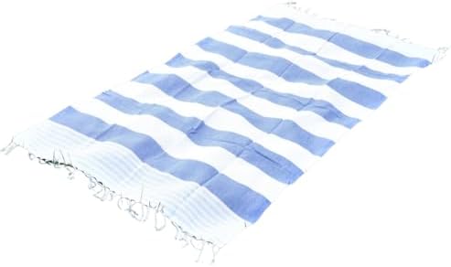 Personalized Blue Beach Towel with Monogram