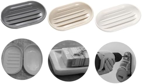 Alipis Oval Soap Holder Beige Pp Material