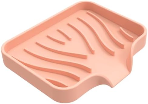CHIUEAST Bathroom Soap Dish White with Drain