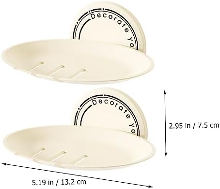 PRETYZOOM Adhesive Wall Mount Soap Dish for Bar Soap