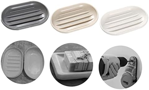 HOOTNEE Oval Soap Dish for Bathroom Shower Bathtub Kitchen