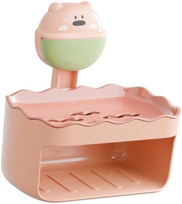 Double Layer Suction Cup Soap Dish - Light Red