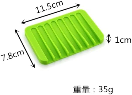 Menge Silicone Soap Dish Anti-Slip Drainable Mat