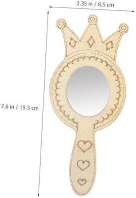 BESPORTBLE Wooden Handmade Mirrors for Boys Girls DIY Craft Set