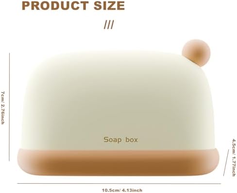 Chchmu Portable Soap Holder with Lid for Travel Hiking