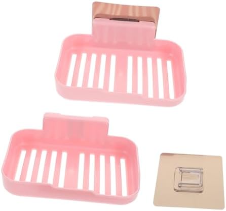 2pcs Wall-Mounted Soap Dish with Adhesive for RV Bathroom