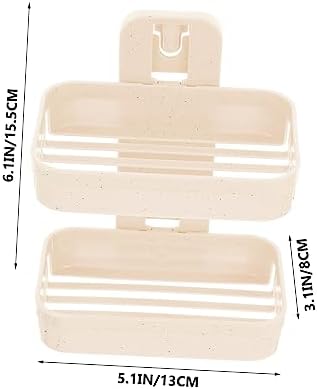 Ciieeo Double Layer Wall Mount Soap Dish Holder
