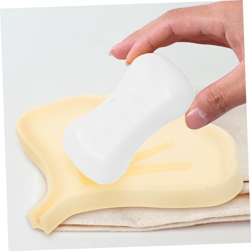 MAGICLULU Silicone Leaf Soap Holder Self Draining