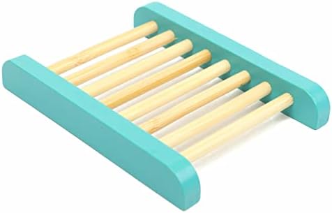 Portable Shower Soap Wood Dish Tray Storage Box Stand Rack