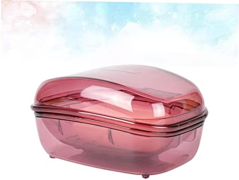 BRIGHTFUFU Plastic Soap Box with Lid Leakproof Holder