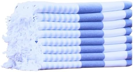 Personalized Blue Beach Towel with Monogram