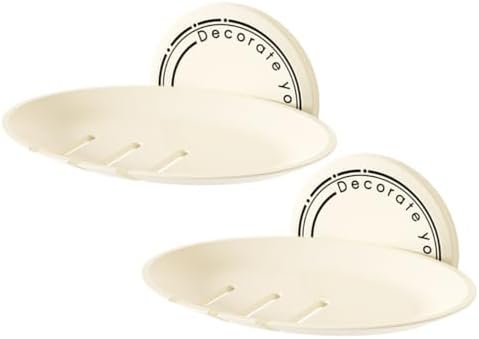 PRETYZOOM Adhesive Wall Mount Soap Dish for Bar Soap
