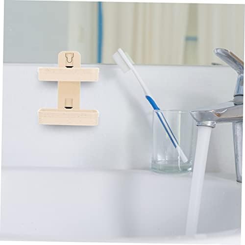 Double Layer Wall Mounted Soap Dish 2-Tier Suction Cup Holder