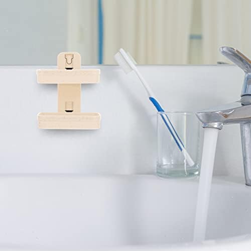 Healifty Wall Mounted Double Layer Soap Dish with Design