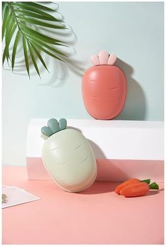 Drain Soap Dish with Lid Double Layer Plastic Holder for Bathroom
