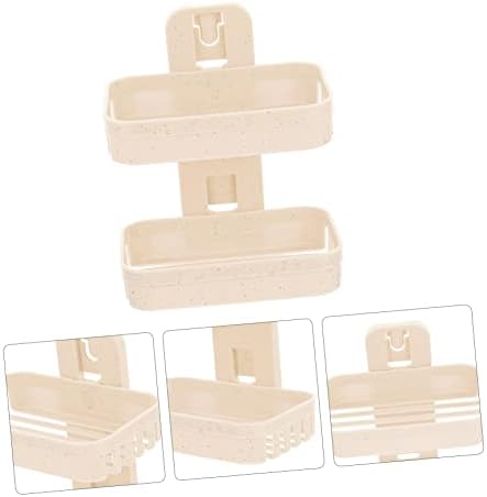 Happyyami Double Layer Wall Mount Soap Holder